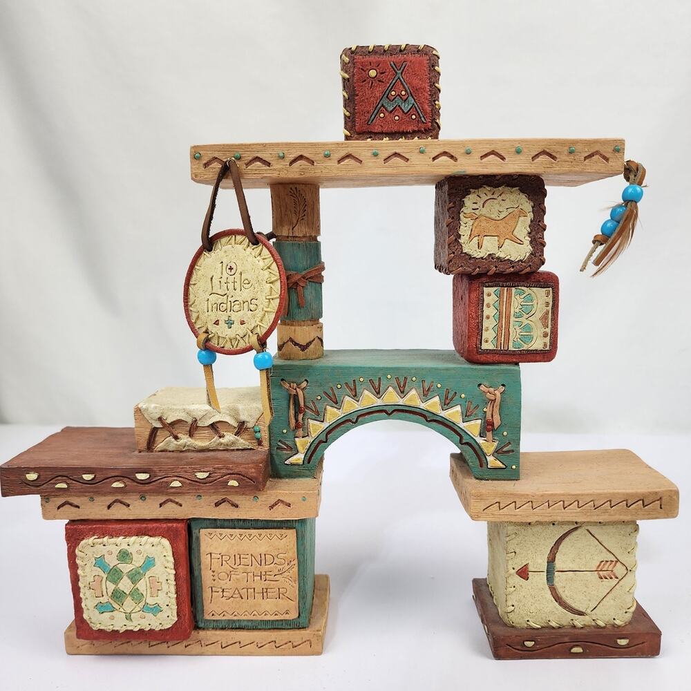 Friends of the Feather Karen Hahn 10 Little Indians Musical 10.5" Display Works